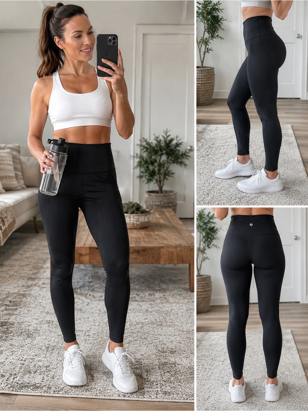 90 Degree by Reflex Black High-Waisted Leggings | XL Buttery Soft Activewear